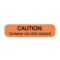 Nevs Caution: Container Not Child Resistant 3/8" x 1-1/2" PAUXW-0044 - alternate 1